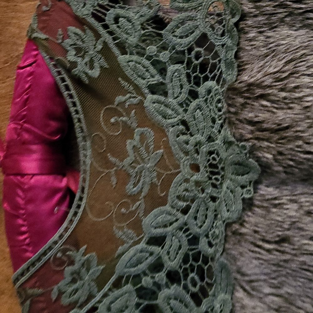 Shaggy fur embroidered top L - Picture 11 of 13